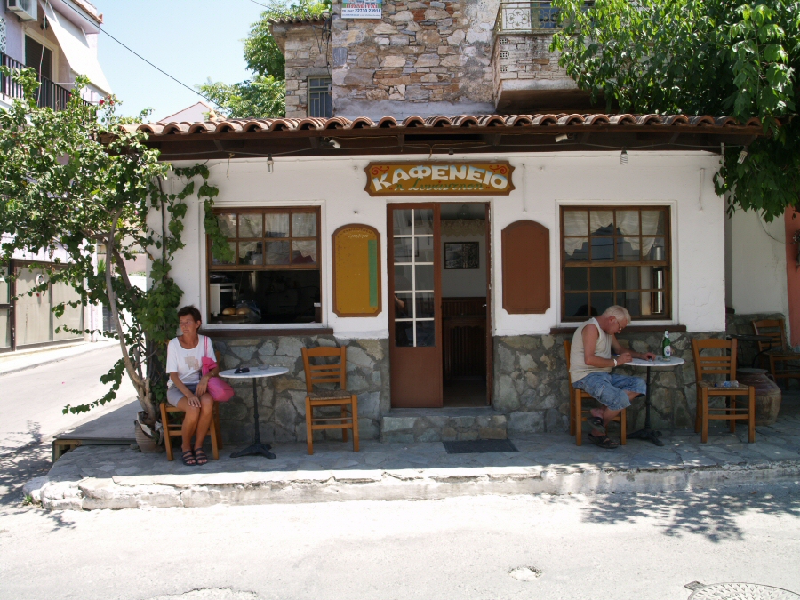 Kaffihús í Vathi-Samos